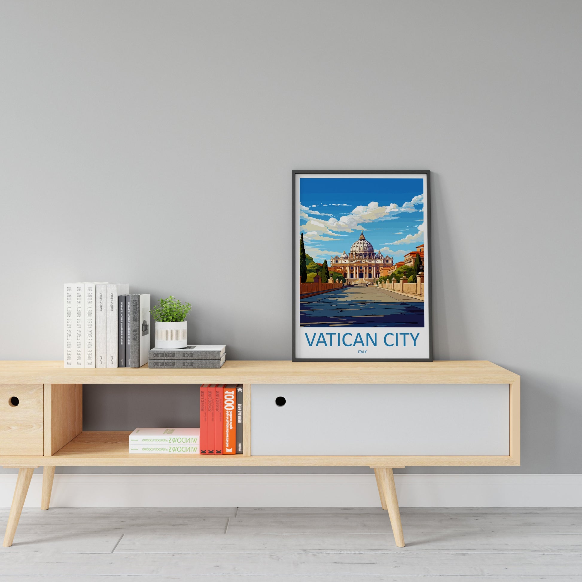 Vatican City Travel Print Wall Art Vatican City Italy Wall Hanging Home Decoration Vatican City Gift Art Lovers Wall Art Print Vatican City