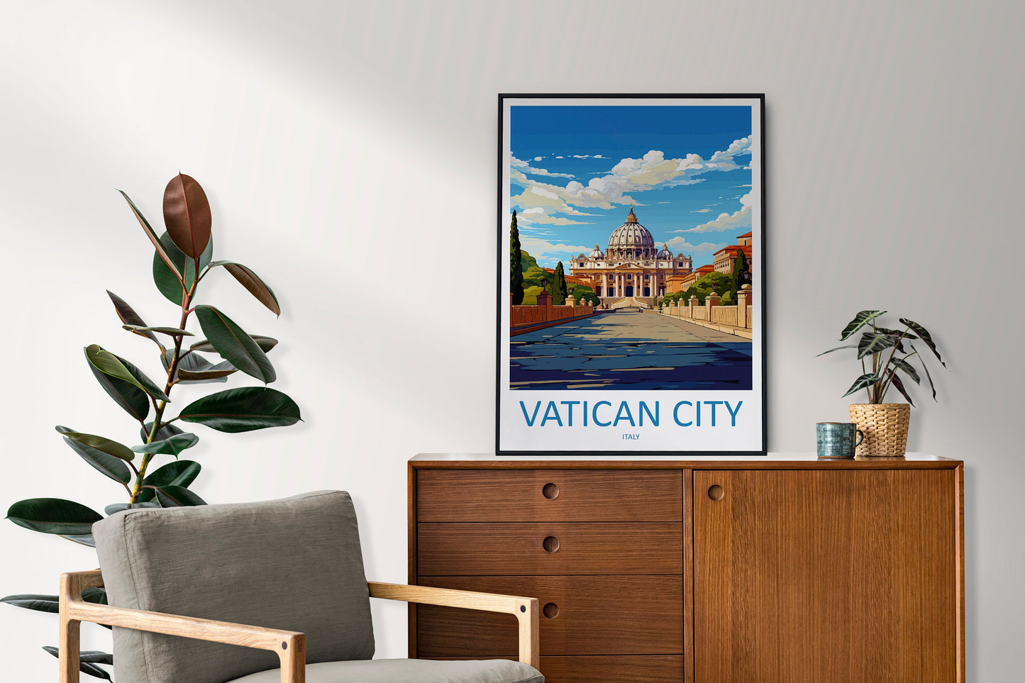 Vatican City Travel Print Wall Art Vatican City Italy Wall Hanging Home Decoration Vatican City Gift Art Lovers Wall Art Print Vatican City