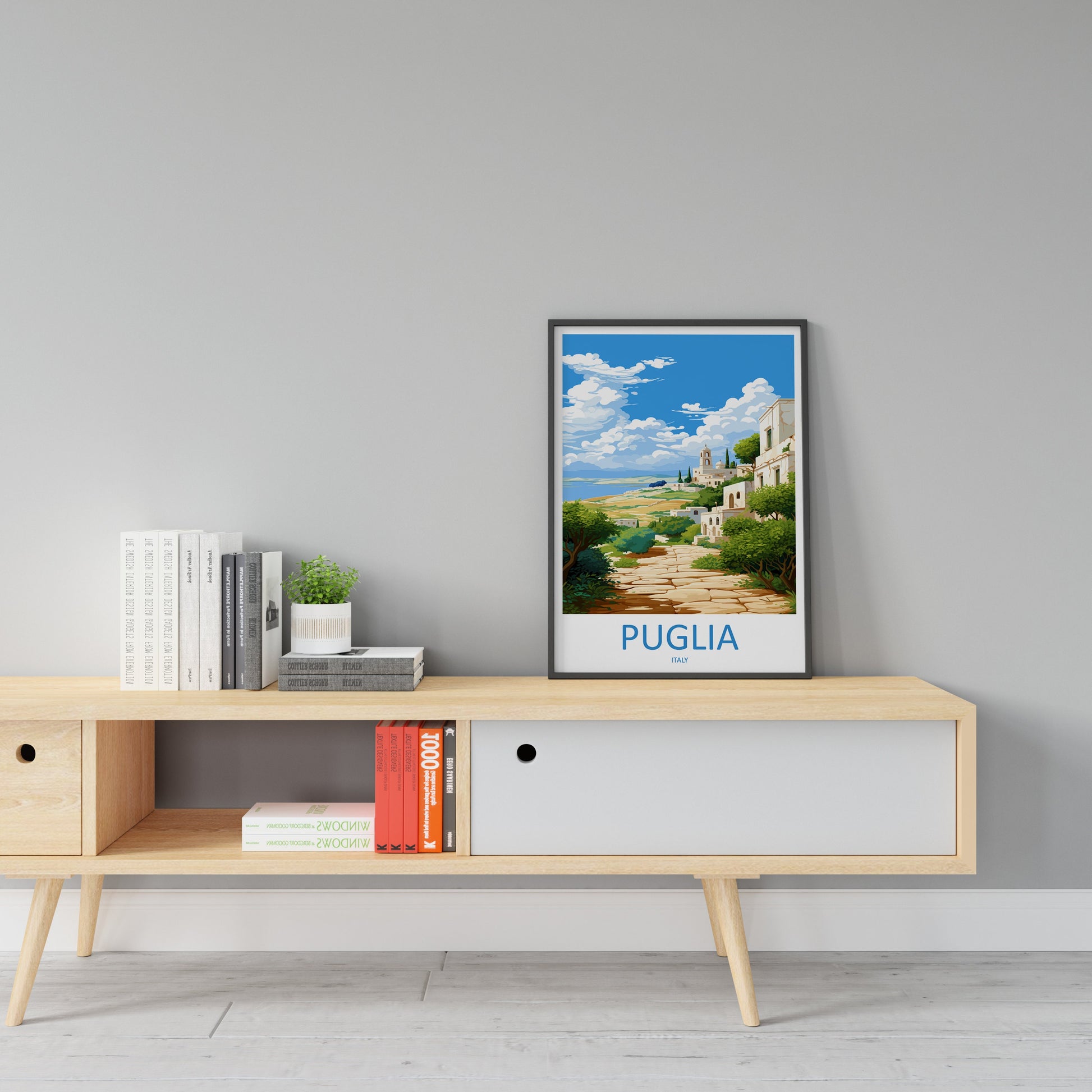 Puglia Travel Print Wall Art Puglia Italy Wall Hanging Home Decor Puglia Gift Art Lovers Wall Art Print Puglia Italy