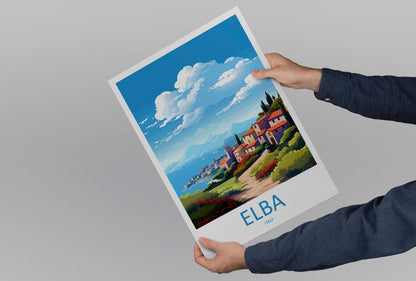 Elba Travel Print Wall Art Elba Italy Wall Hanging Home Decor Elba Gift Art Lovers Wall Art Print Elba Italy