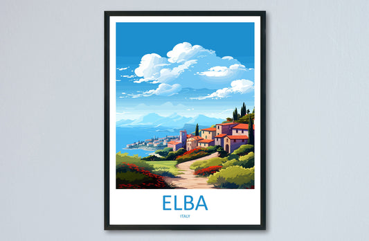 Elba Travel Print Wall Art Elba Italy Wall Hanging Home Decor Elba Gift Art Lovers Wall Art Print Elba Italy