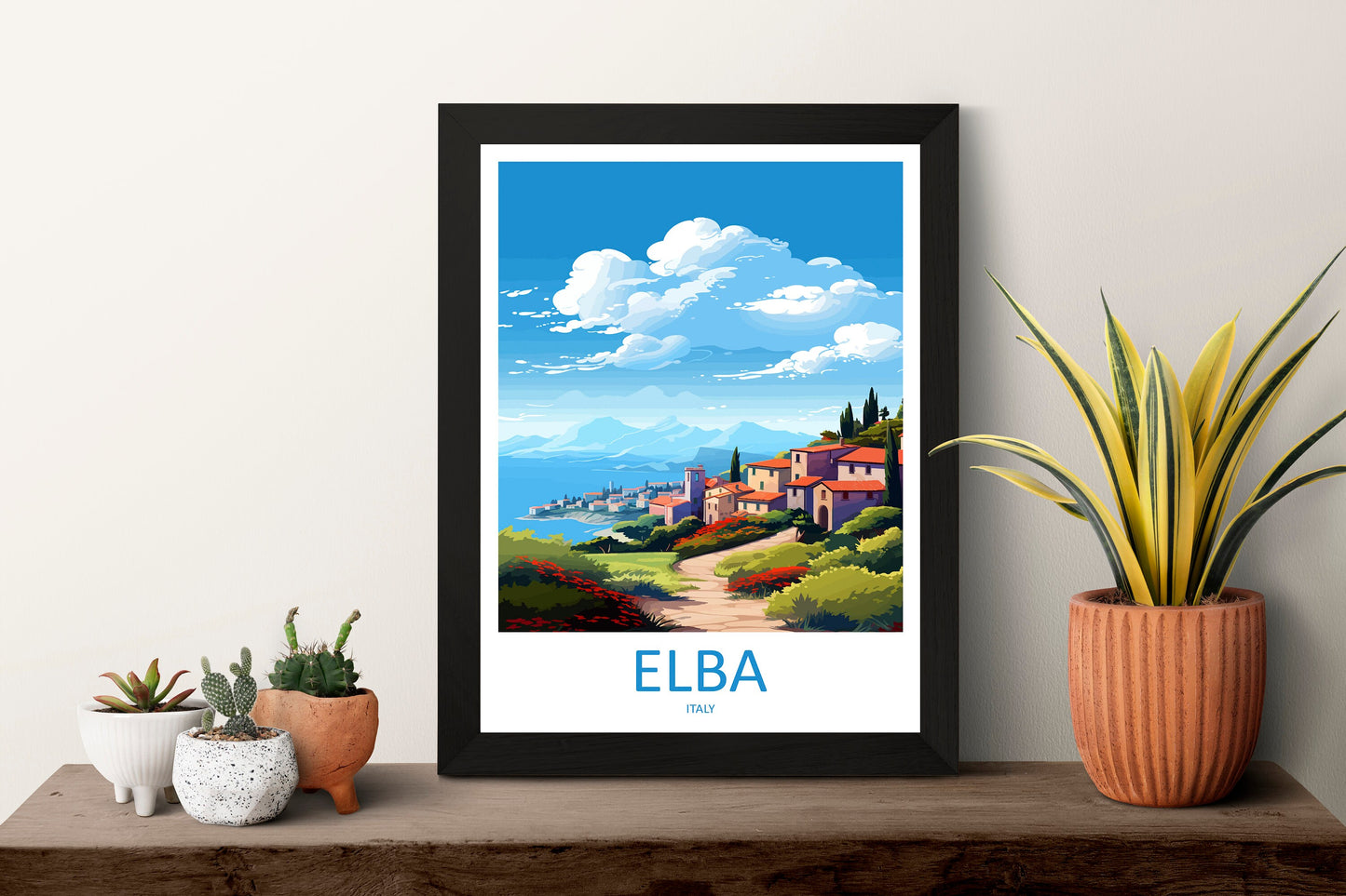 Elba Travel Print Wall Art Elba Italy Wall Hanging Home Decor Elba Gift Art Lovers Wall Art Print Elba Italy