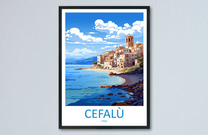 Cefalù Travel Print Wall Art Cefalù Italy Wall Hanging Home Decor Cefalù Gift Art Lovers Wall Art Print Cefalù Italy