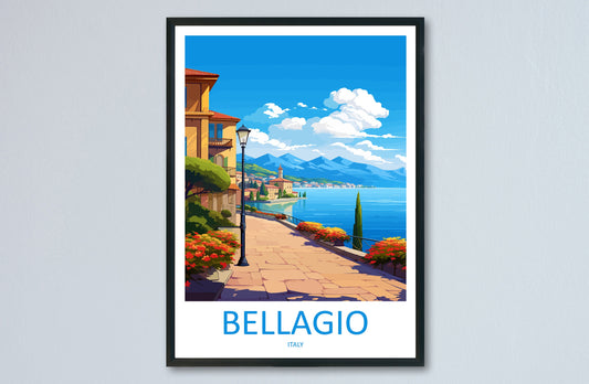 Bellagio Travel Print Wall Art Bellagio Italy Wall Hanging Home Decor Bellagio Gift Art Lovers Wall Art Print Bellagio Italy