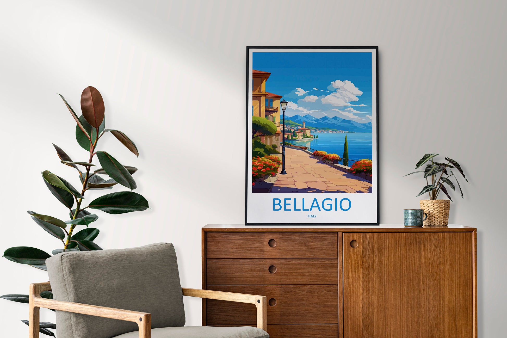 Bellagio Travel Print Wall Art Bellagio Italy Wall Hanging Home Decor Bellagio Gift Art Lovers Wall Art Print Bellagio Italy