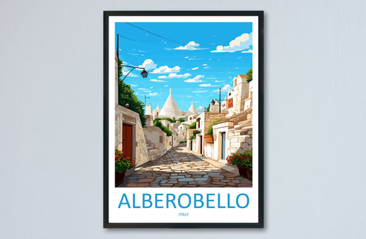 Alberobello Travel Print Wall Art Alberobello Italy Wall Hanging Home Decor Alberobello Gift Art Lovers Wall Art Print Alberobello Italy