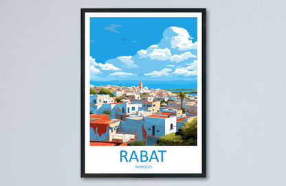 Rabat Travel Print Wall Art Rabat Wall Hanging Home Décor Rabat Gift Art Lovers Morocco Art Lover Gift Wall Art Morocco Art
