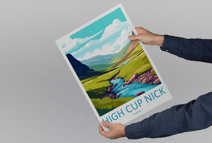 High Cup Nick Travel Print Wall Art High Cup Nick Wall Hanging Home Décor High Cup Nick Gift Art Lovers Cumbria Art Lover Gift High Cup Nick