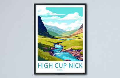 High Cup Nick Travel Print Wall Art High Cup Nick Wall Hanging Home Décor High Cup Nick Gift Art Lovers Cumbria Art Lover Gift High Cup Nick