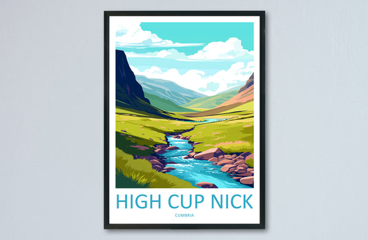 High Cup Nick Travel Print Wall Art High Cup Nick Wall Hanging Home Décor High Cup Nick Gift Art Lovers Cumbria Art Lover Gift High Cup Nick