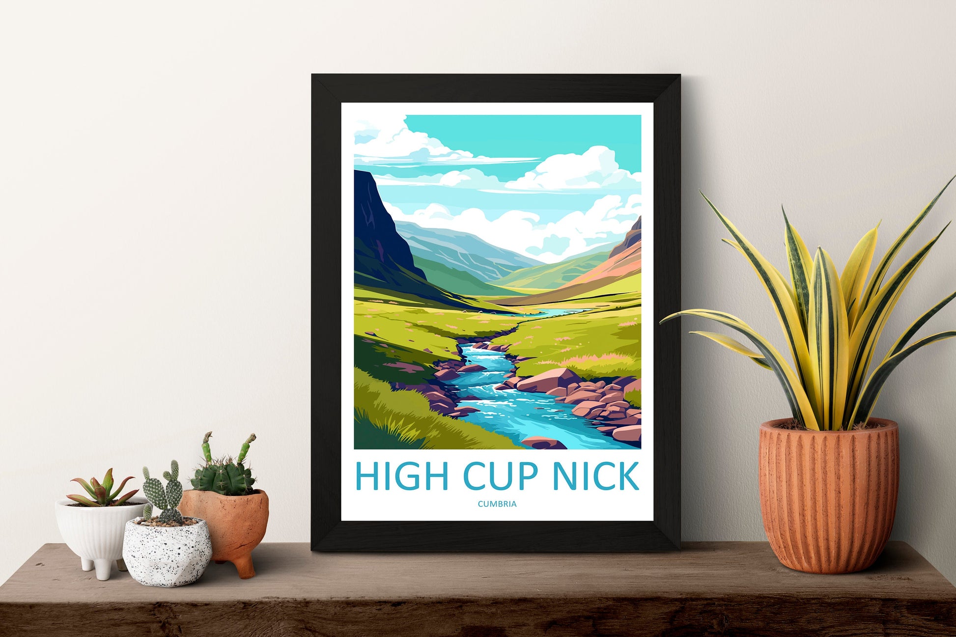High Cup Nick Travel Print Wall Art High Cup Nick Wall Hanging Home Décor High Cup Nick Gift Art Lovers Cumbria Art Lover Gift High Cup Nick
