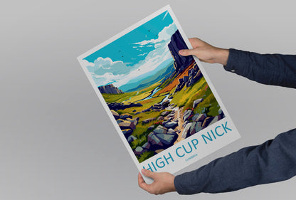 High Cup Nick Travel Print Wall Art High Cup Nick Wall Hanging Home Décor High Cup Nick Gift Art Lovers Cumbria Art Lover Gift High Cup Nick