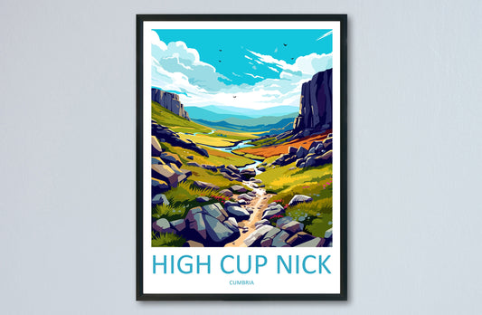 High Cup Nick Travel Print Wall Art High Cup Nick Wall Hanging Home Décor High Cup Nick Gift Art Lovers Cumbria Art Lover Gift High Cup Nick