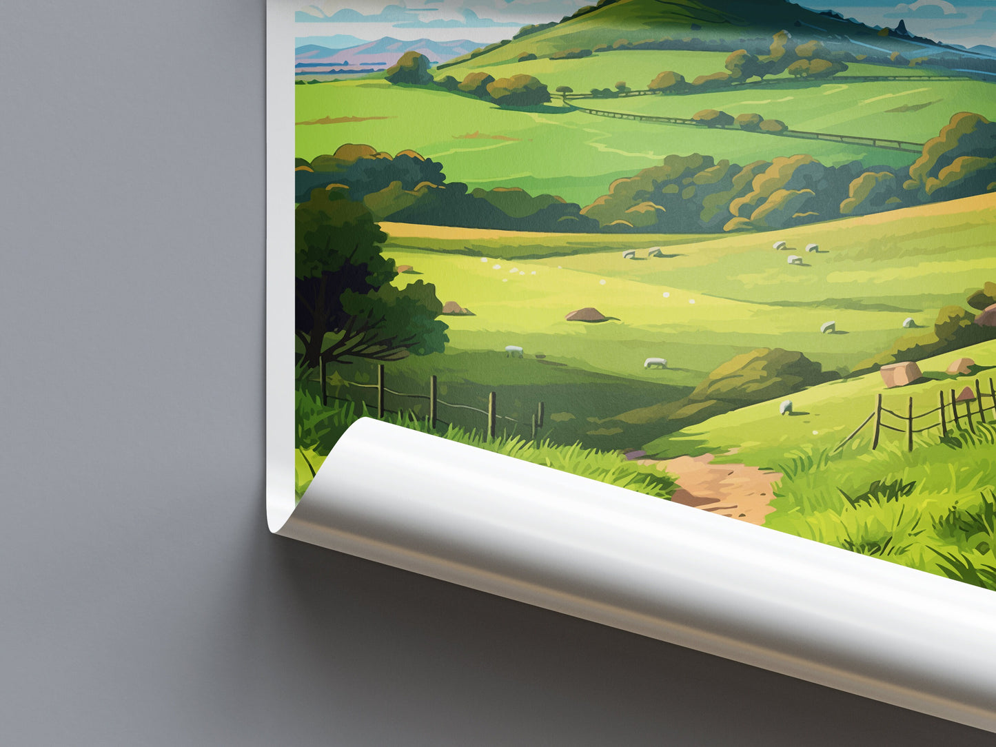 Duncryne Hill Travel Print Wall Art Duncryne Hill Wall Hanging Home Décor Duncryne Hill Gift Art Lovers Stirling Art Lover Gift