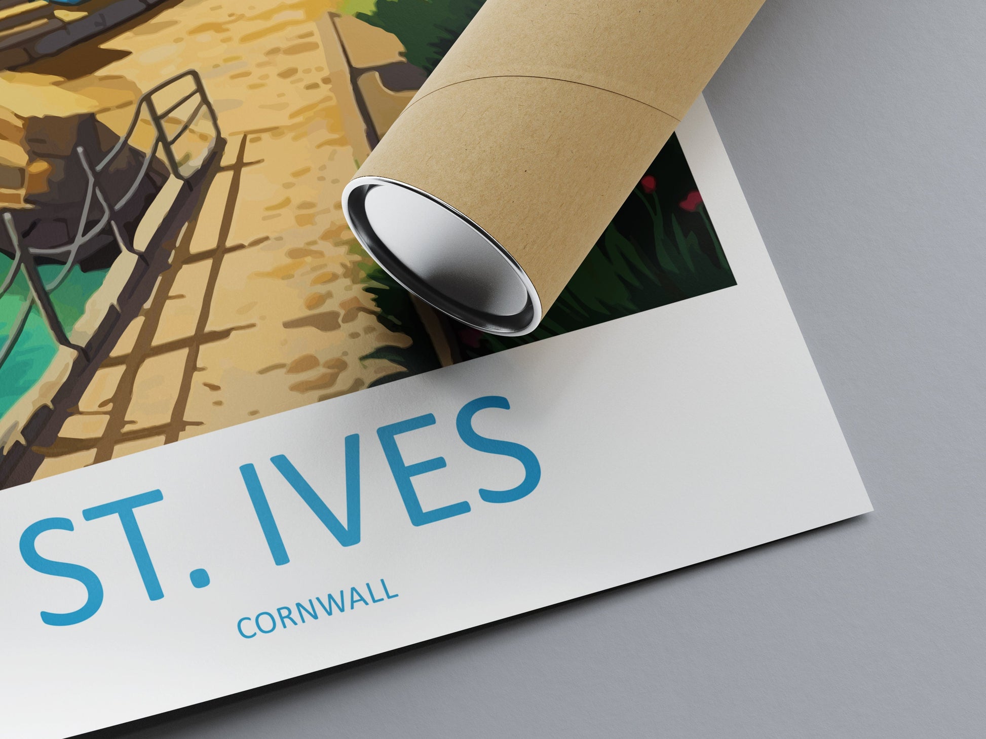 St Ives Travel Print Wall Art St Ives Wall Hanging Home Décor St Ives Gift Art Lovers England Art Lover Gift St Ives Travel Souvenir