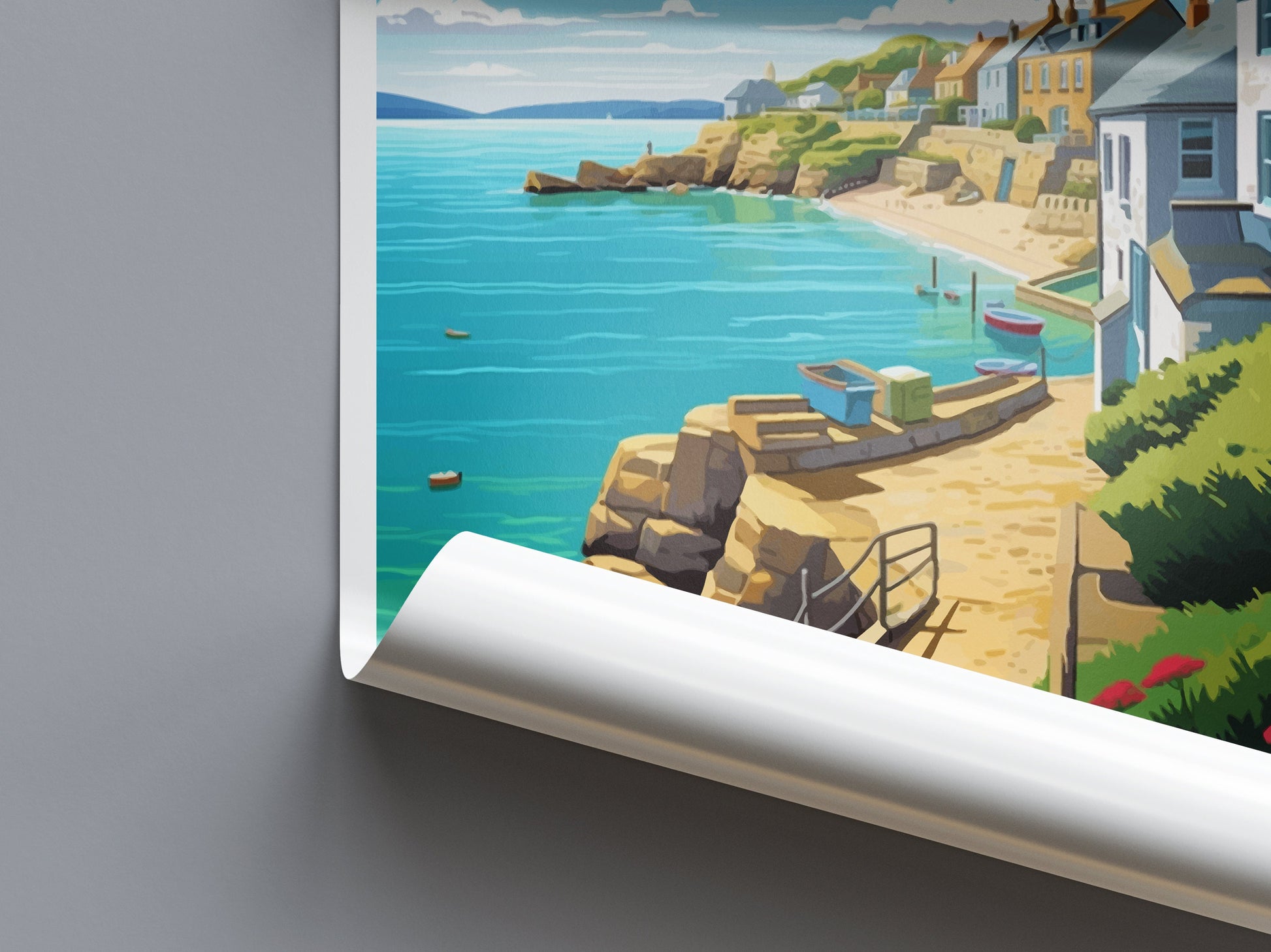 St Ives Travel Print Wall Art St Ives Wall Hanging Home Décor St Ives Gift Art Lovers England Art Lover Gift St Ives Travel Souvenir