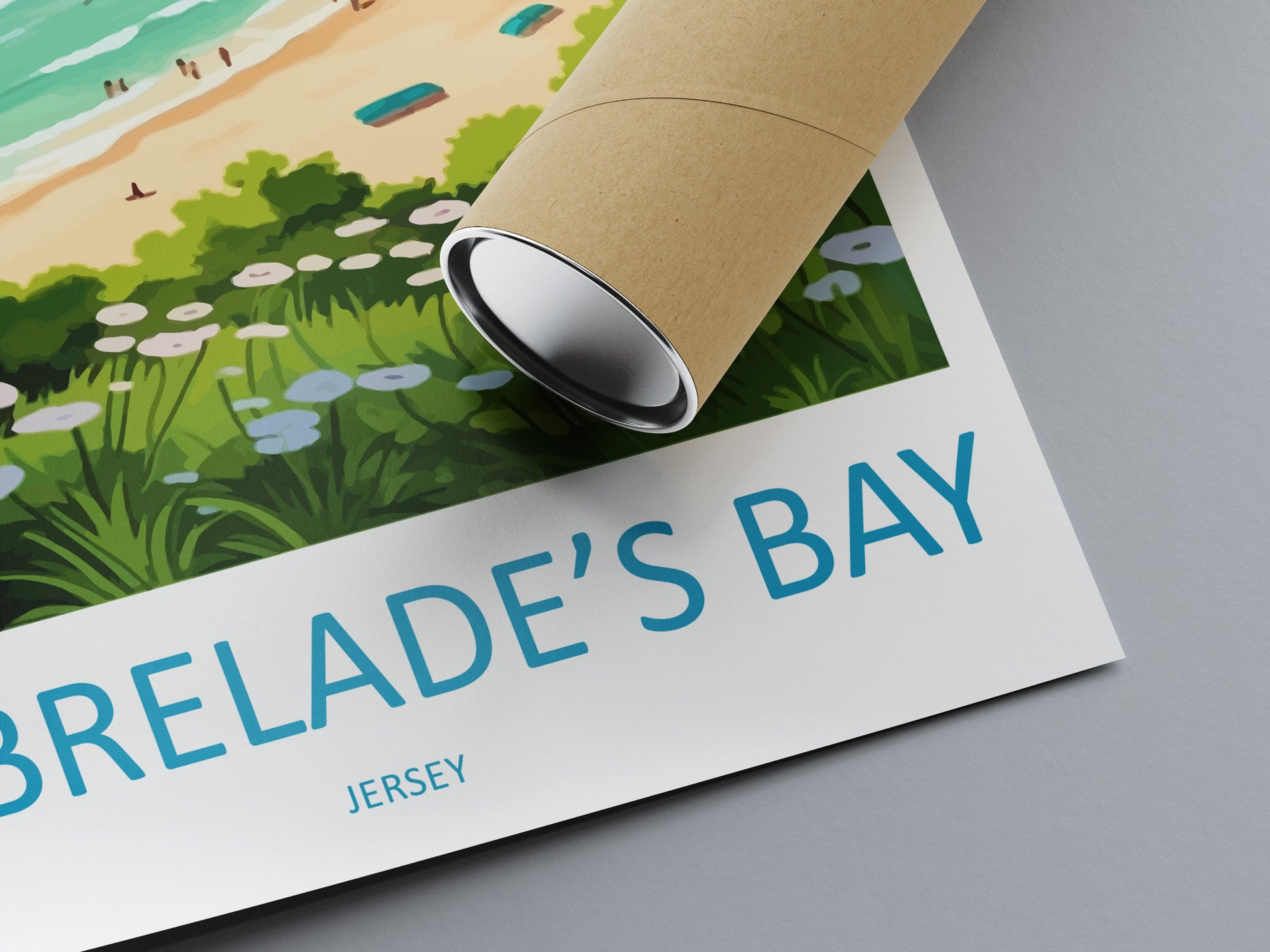 St Brelades Bay Travel Print Wall Art St Brelades Bay Wall Hanging Home Décor St Brelades Bay Gift Art Lovers Jersey Art Lover Gift