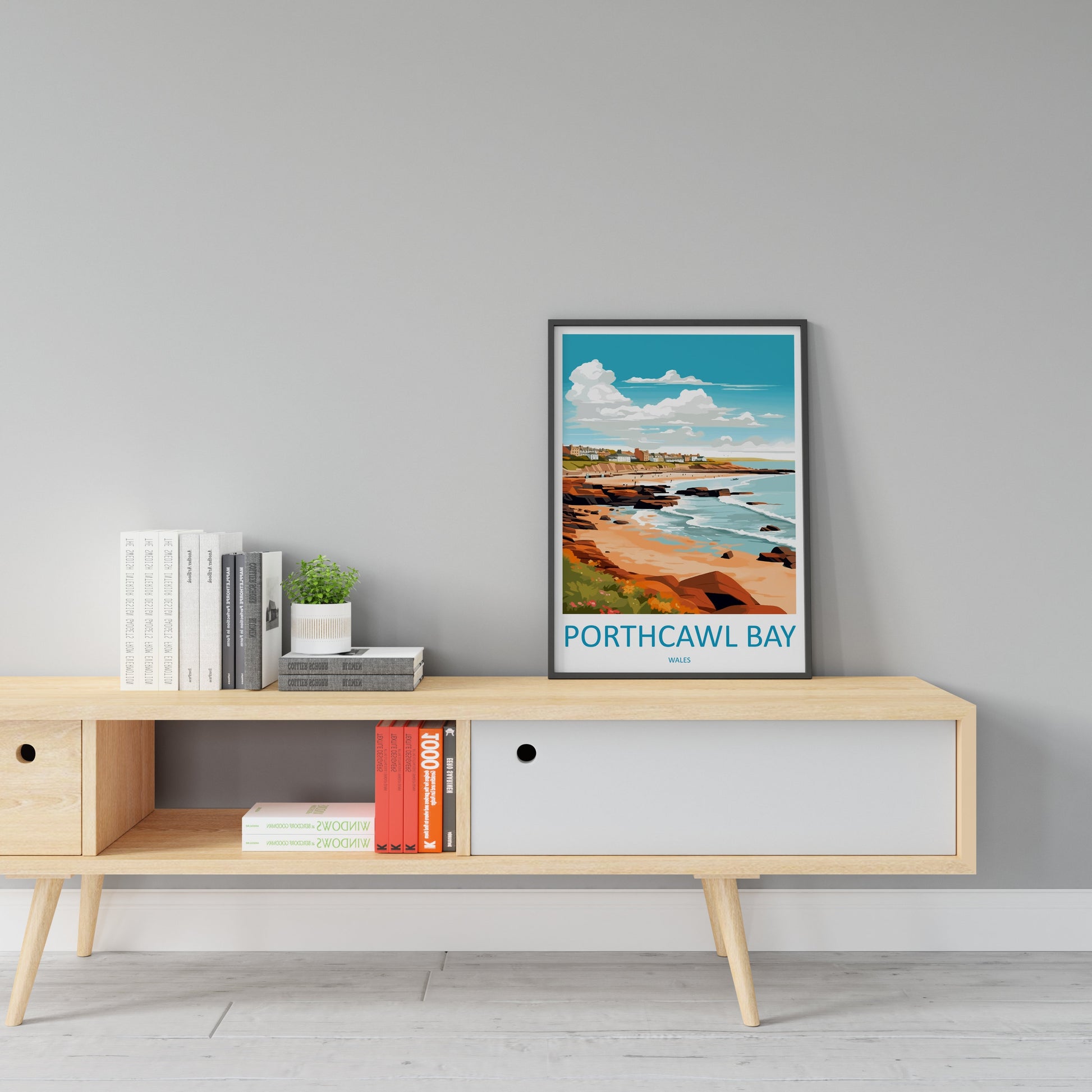 Porthcawl Bay Print Porthcawl Bay Home Decor Landscape Art Print Porthcawl Bay Wall Nature Enthusiast Gift Wall Hanging Porthcawl Bay