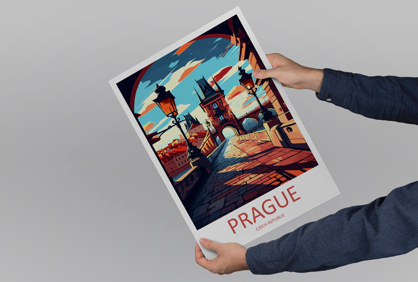 Prague Travel Print Wall Art Prague Wall Hanging Home Décor Prague Gift Art Lovers Czech Republic Art Lover Gift Prague Art Decor