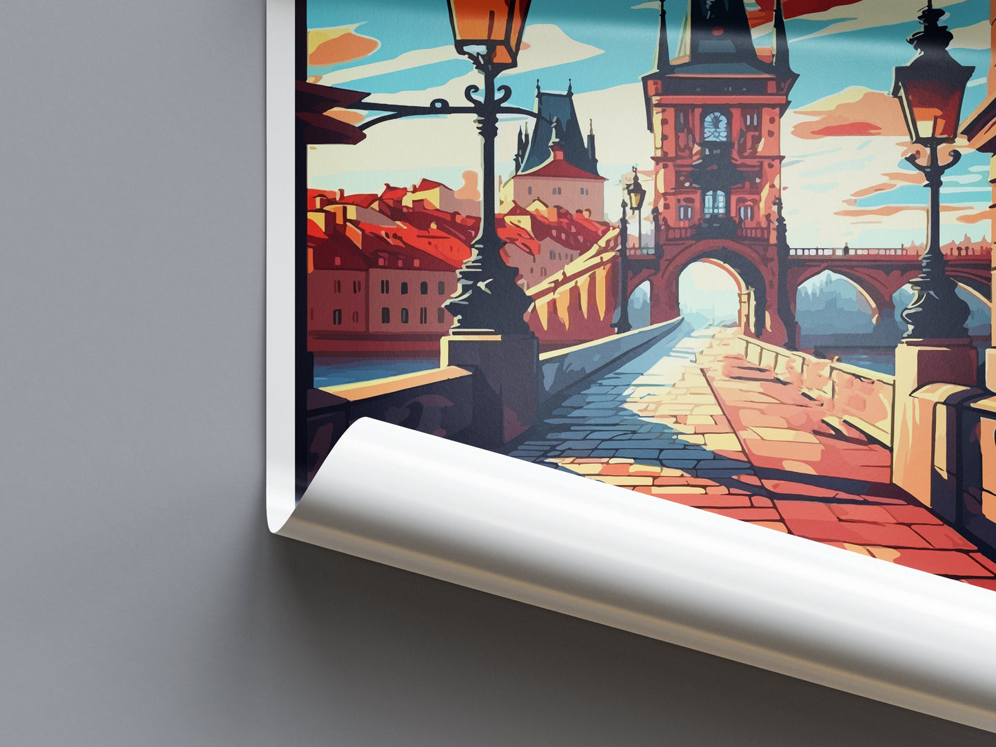 Prague Travel Print Wall Art Prague Wall Hanging Home Décor Prague Gift Art Lovers Czech Republic Art Lover Gift Prague Art Decor