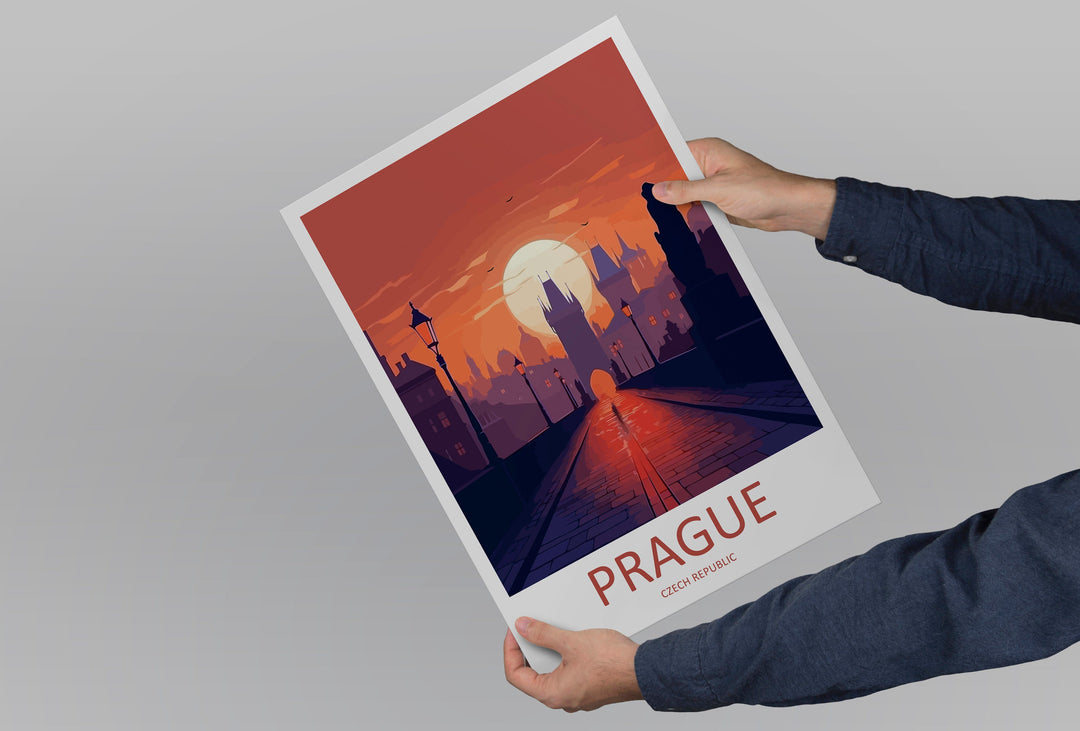 Prague Travel Print Wall Art Prague Wall Hanging Home Décor Prague Gift Art Lovers Czech Republic Art Lover Gift Prague Art Decor