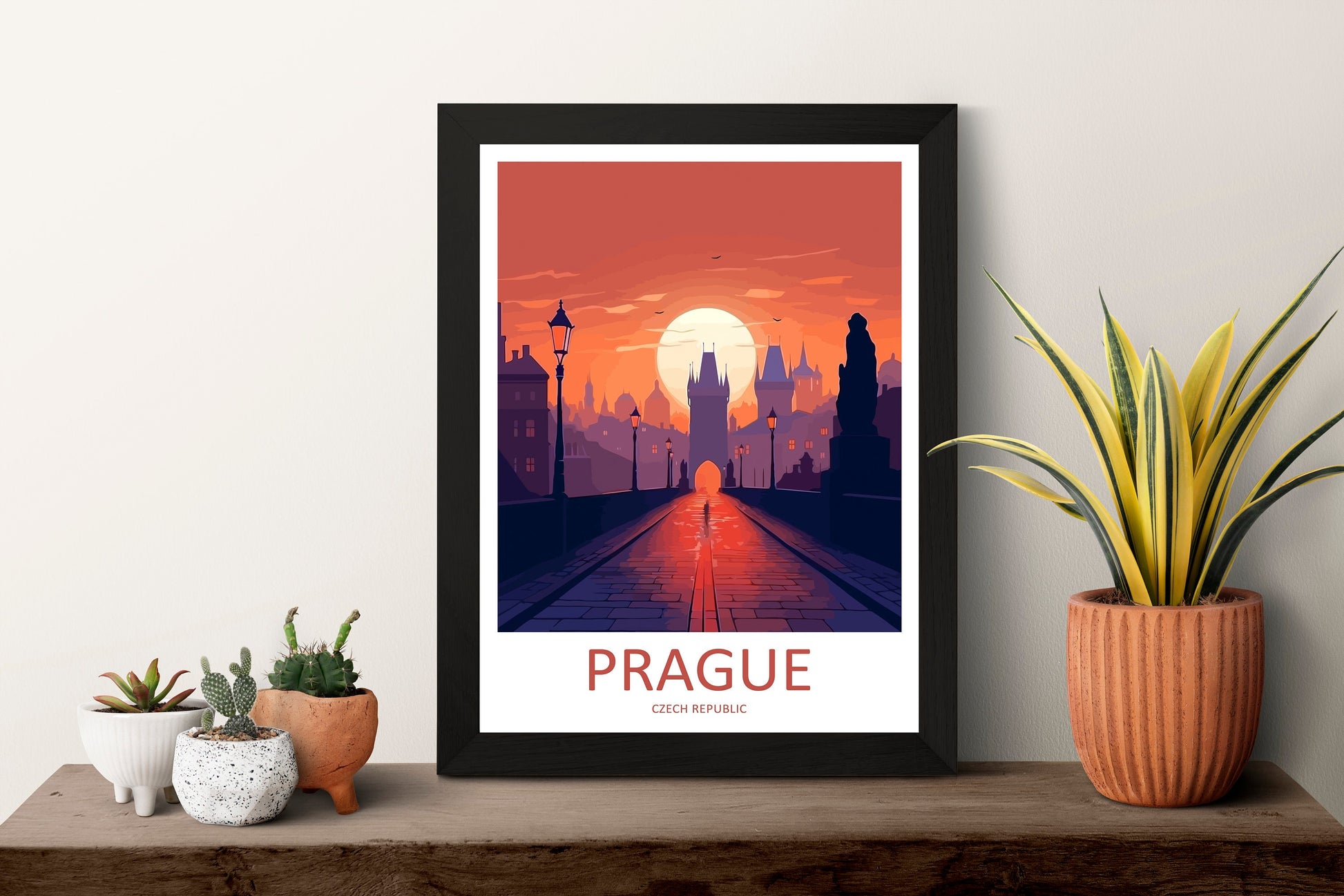 Prague Travel Print Wall Art Prague Wall Hanging Home Décor Prague Gift Art Lovers Czech Republic Art Lover Gift Prague Art Decor