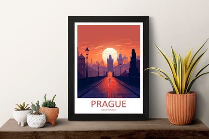 Prague Travel Print Wall Art Prague Wall Hanging Home Décor Prague Gift Art Lovers Czech Republic Art Lover Gift Prague Art Decor