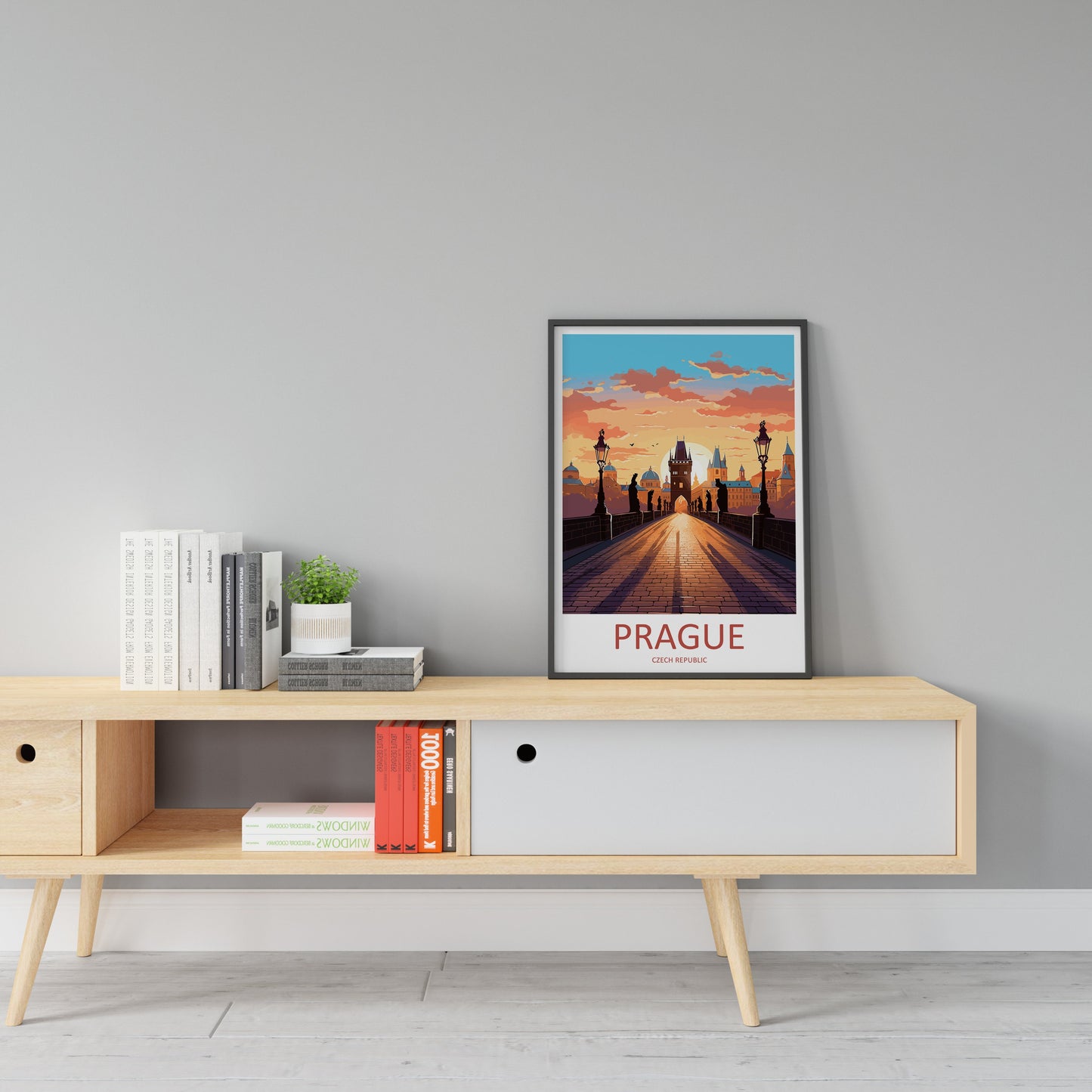 Prague Travel Print Wall Art Prague Wall Hanging Home Décor Prague Gift Art Lovers Czech Republic Art Lover Gift Prague Art Decor