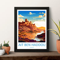 Aït Benhaddou Travel Print Wall Art Aït Benhaddou Wall Hanging Home Décor Aït Benhaddou Gift Art Lovers Morocco Art Lover Gift