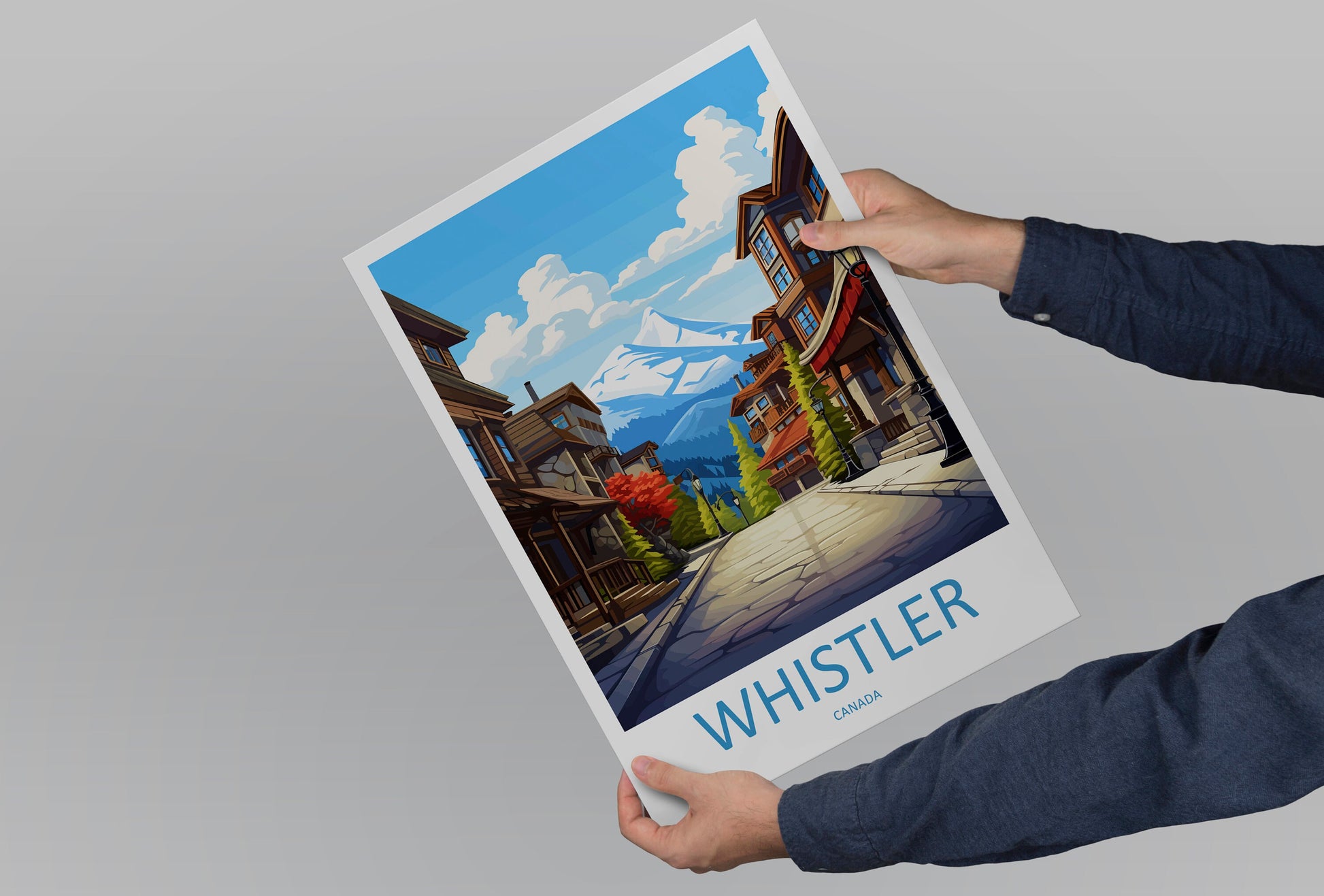 Whistler Travel Print Wall Art Whistler Wall Hanging Home Décor Whistler Gift Art Lovers Canada Art Lover Gift Whistler Gift