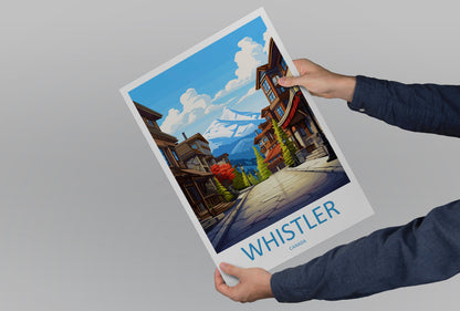 Whistler Travel Print Wall Art Whistler Wall Hanging Home Décor Whistler Gift Art Lovers Canada Art Lover Gift Whistler Gift