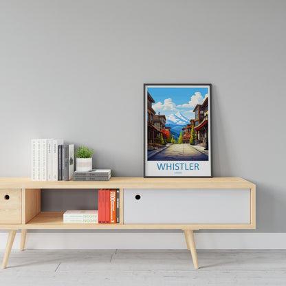 Whistler Travel Print Wall Art Whistler Wall Hanging Home Décor Whistler Gift Art Lovers Canada Art Lover Gift Whistler Gift