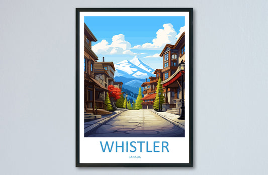 Whistler Travel Print Wall Art Whistler Wall Hanging Home Décor Whistler Gift Art Lovers Canada Art Lover Gift Whistler Gift
