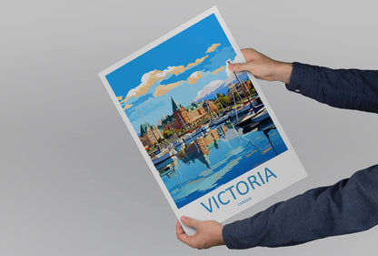 Victoria Travel Print Wall Art Victoria Wall Hanging Home Décor Victoria Gift Art Lovers Canada Art Lover Gift Victoria Gift