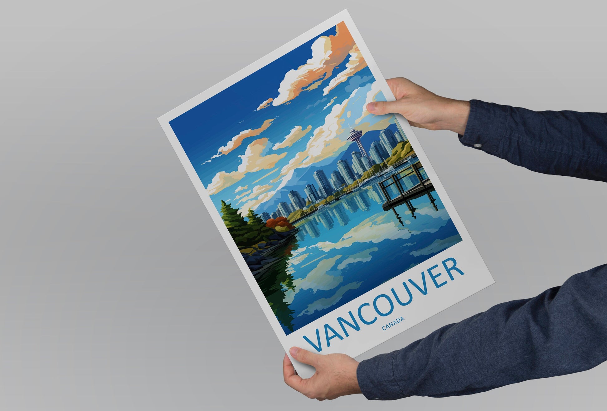Vancouver Travel Print Wall Art Vancouver Wall Hanging Home Décor Vancouver Gift Art Lovers Canada Art Lover Gift Vancouver Gift