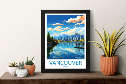 Vancouver Travel Print Wall Art Vancouver Wall Hanging Home Décor Vancouver Gift Art Lovers Canada Art Lover Gift Vancouver Gift