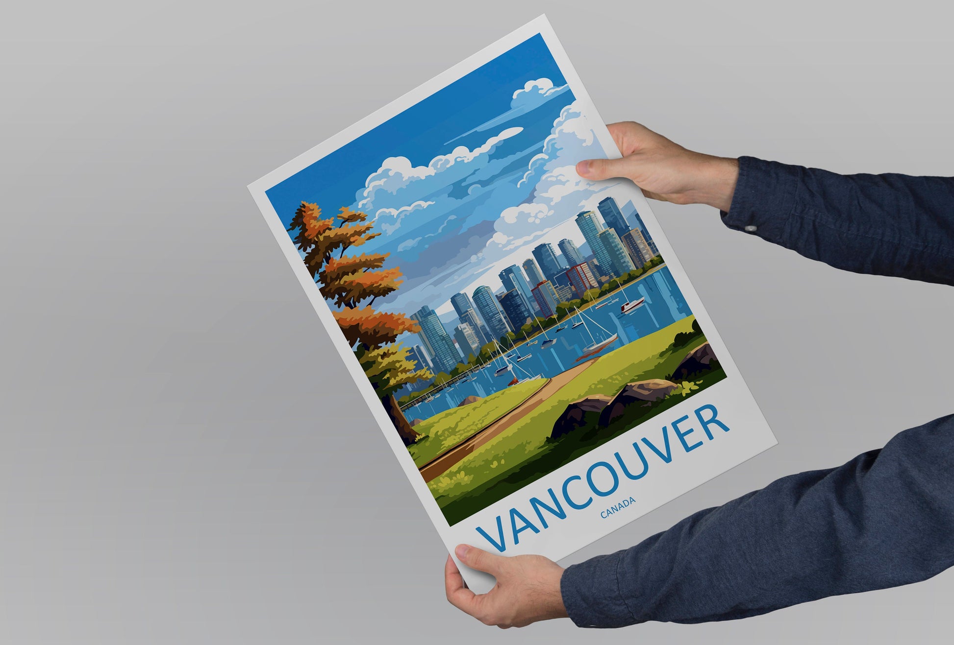 Vancouver Travel Print Wall Art Vancouver Wall Hanging Home Décor Vancouver Gift Art Lovers Canada Art Lover Gift Vancouver Gift