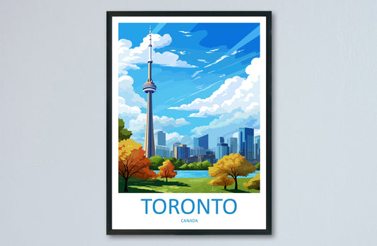 Toronto Travel Print Wall Art Toronto Wall Hanging Home Décor Toronto Gift Art Lovers Canada Art Lover Gift Toronto Gift