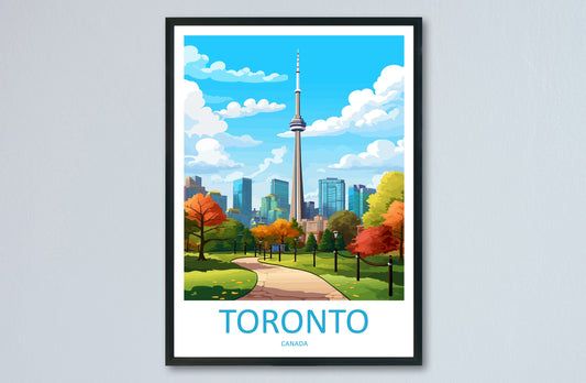 Toronto Travel Print Wall Art Toronto Wall Hanging Home Décor Toronto Gift Art Lovers Canada Art Lover Gift Toronto Gift
