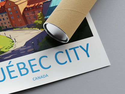 Quebec City Travel Print Wall Art Quebec City Wall Hanging Home Décor Quebec City Gift Art Lovers Canada Art Lover Gift Quebec City Gift