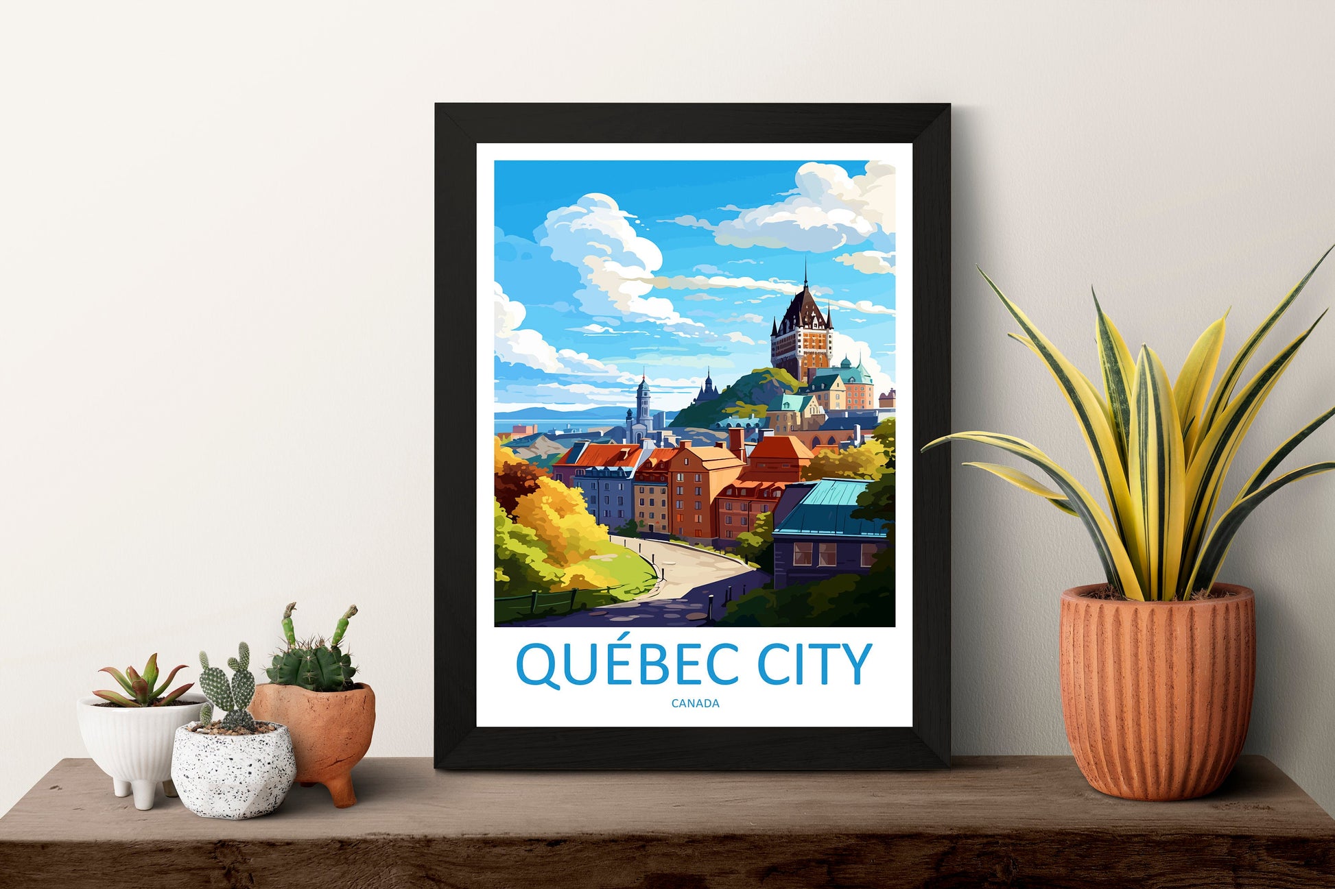 Quebec City Travel Print Wall Art Quebec City Wall Hanging Home Décor Quebec City Gift Art Lovers Canada Art Lover Gift Quebec City Gift