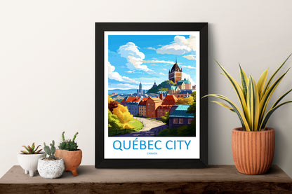 Quebec City Travel Print Wall Art Quebec City Wall Hanging Home Décor Quebec City Gift Art Lovers Canada Art Lover Gift Quebec City Gift