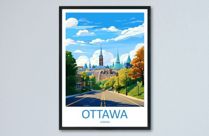 Ottawa Travel Print Wall Art Ottawa Wall Hanging Home Décor Ottawa Gift Art Lovers Canada Art Lover Gift Ottawa Gift