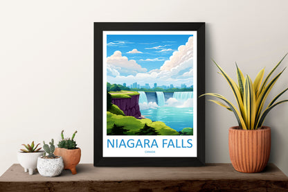 Niagara Falls Travel Print Wall Art Niagara Falls Wall Hanging Home Décor Niagara Falls Gift Art Lovers Canada Art Lover Gift Niagara Falls