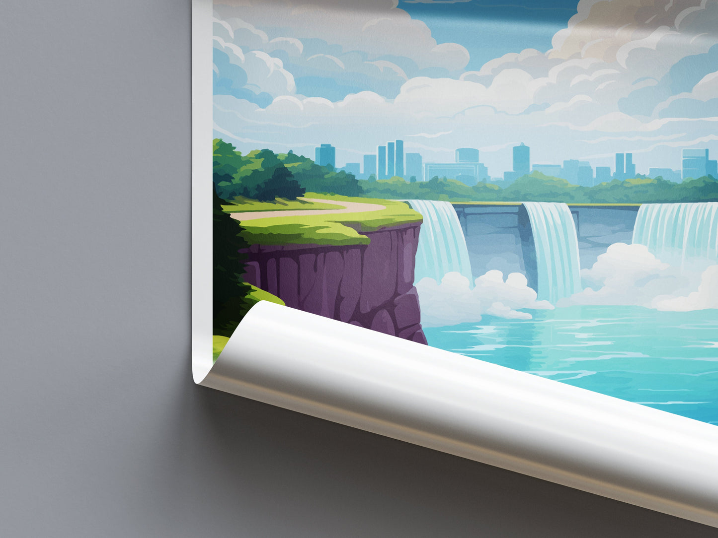 Niagara Falls Travel Print Wall Art Niagara Falls Wall Hanging Home Décor Niagara Falls Gift Art Lovers Canada Art Lover Gift Niagara Falls
