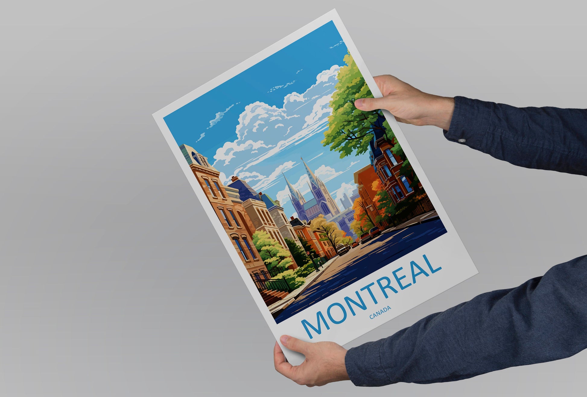 Montreal Travel Print Wall Art Montreal Wall Hanging Home Décor Montreal Gift Art Lovers Canada Art Lover Gift Montreal Wall Art