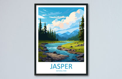 Jasper National Park Travel Print Wall Art Jasper National Park Wall Hanging Home Décor Jasper National Park Gift Art Lovers Canada Art Gift