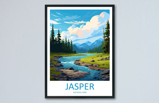 Jasper National Park Travel Print Wall Art Jasper National Park Wall Hanging Home Décor Jasper National Park Gift Art Lovers Canada Art Gift