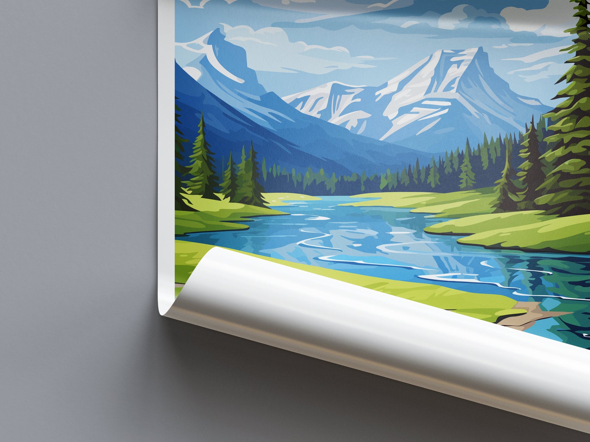 Jasper National Park Travel Print Wall Art Jasper National Park Wall Hanging Home Décor Jasper National Park Gift Art Lovers Canada Art Gift