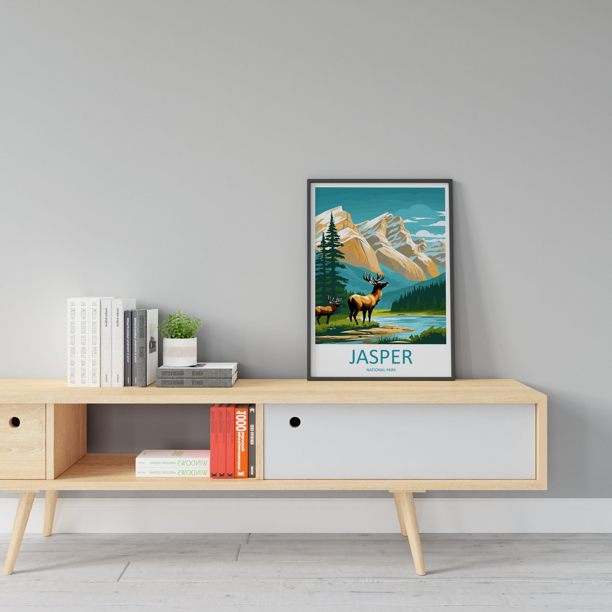 Jasper National Park Travel Print Wall Art Jasper National Park Wall Hanging Home Décor Jasper National Park Gift Art Lovers Canada Art Gift